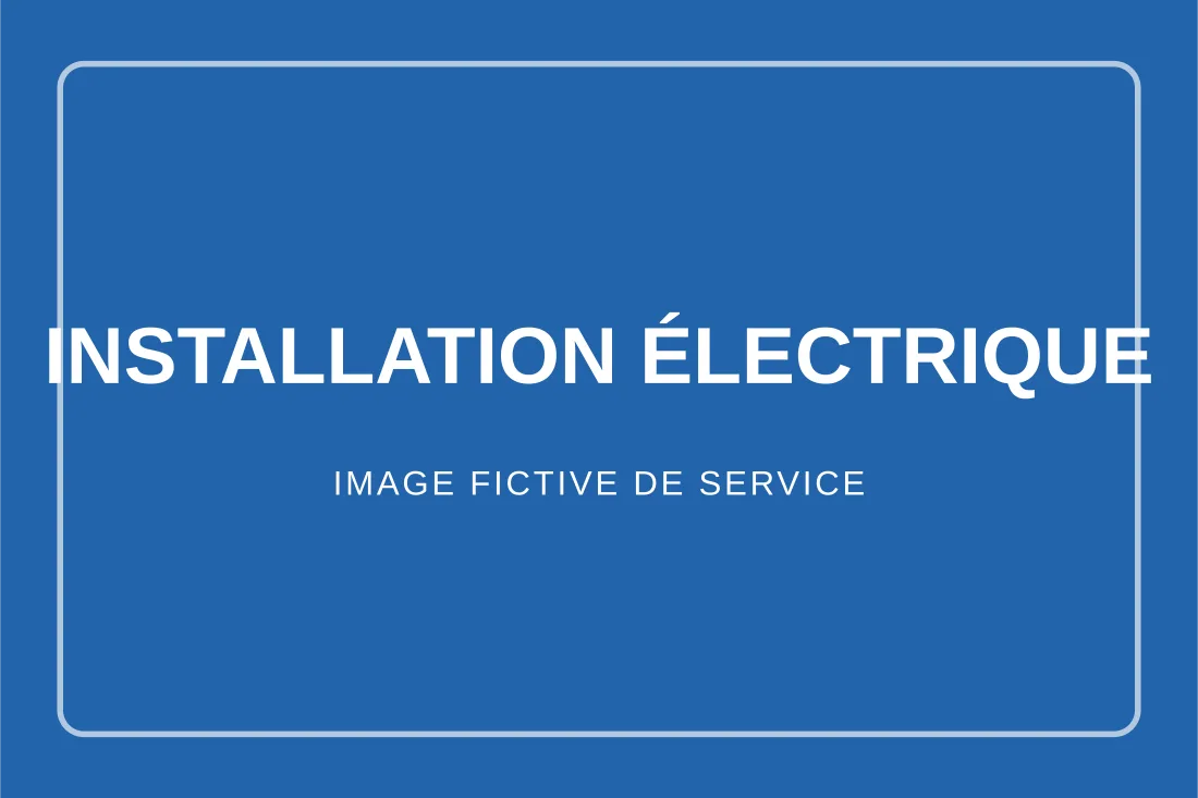 Visuel fictif de test pour le service d’installation électrique